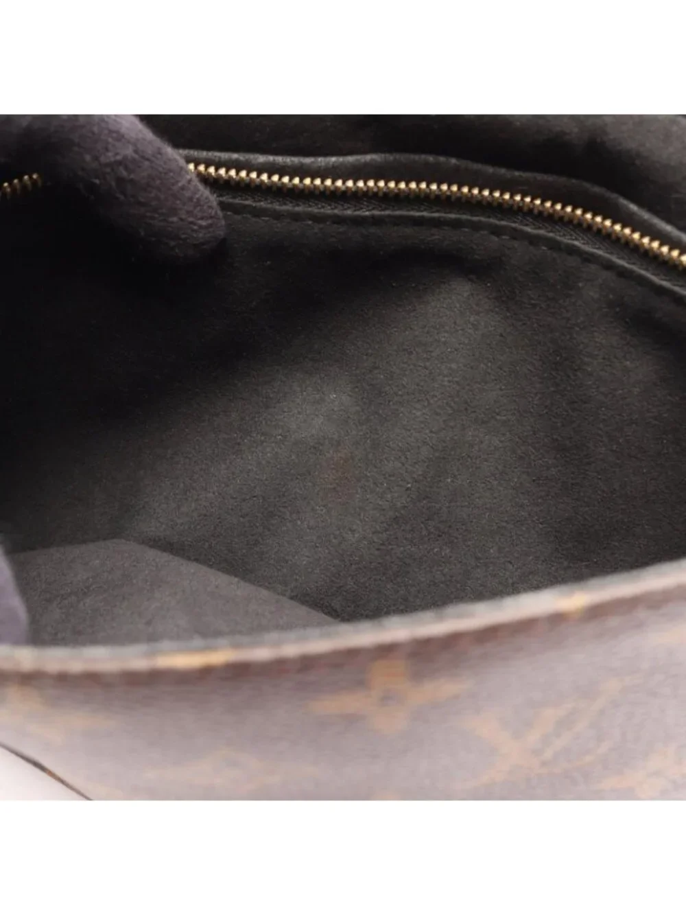 Louis Vuitton Shoulder Bag Sun Placido Monogram Noir Canvas Leather